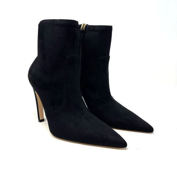 Good American Icon Bootie Suede Black Size 7 GA007K-E - Picture 1 of 8